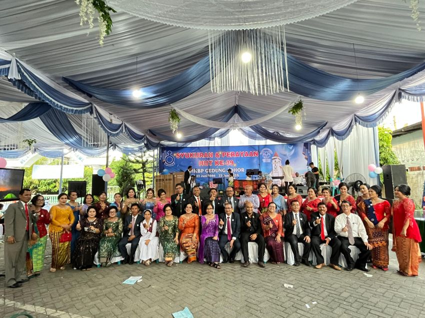 Syukuran dan Perayaan HUT Ke- 39 HKBP Gedung Johor, Sukses dan Penuh Sukacita