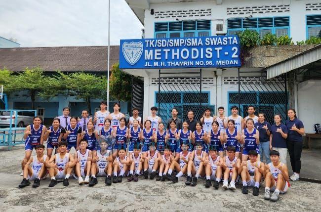 Tim Basket Putra dan Putri SMA Methodist-2 Medan Ikuti Kejuaraan Internasional di Malaysia dan Taiwan