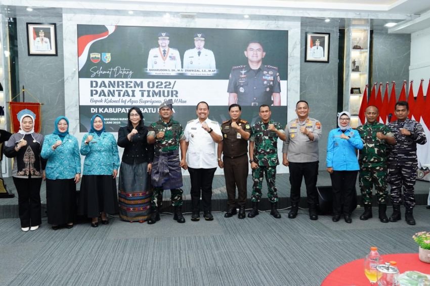 Sambut Kunker Danrem 022/Pantai Timur, Bupati Paparkan Potensi Batubara