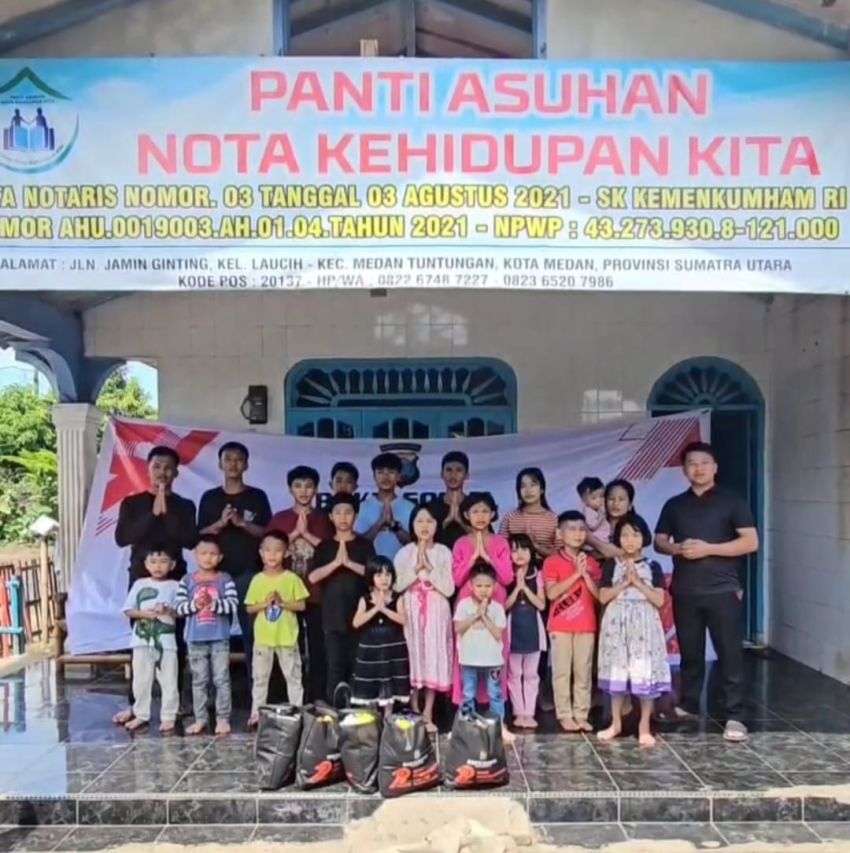 Sambut HUT ke-79 Bhayangkara, Polsek Medan Tuntungan Salurkan Bantuan Sosial