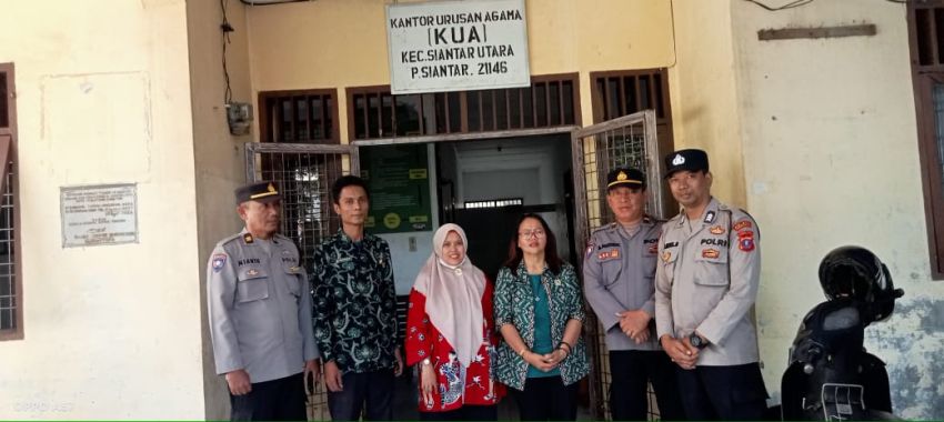 Sat Binmas Polres Pematangsiantar Penyuluhan KDRT di KUA Siantar Utara