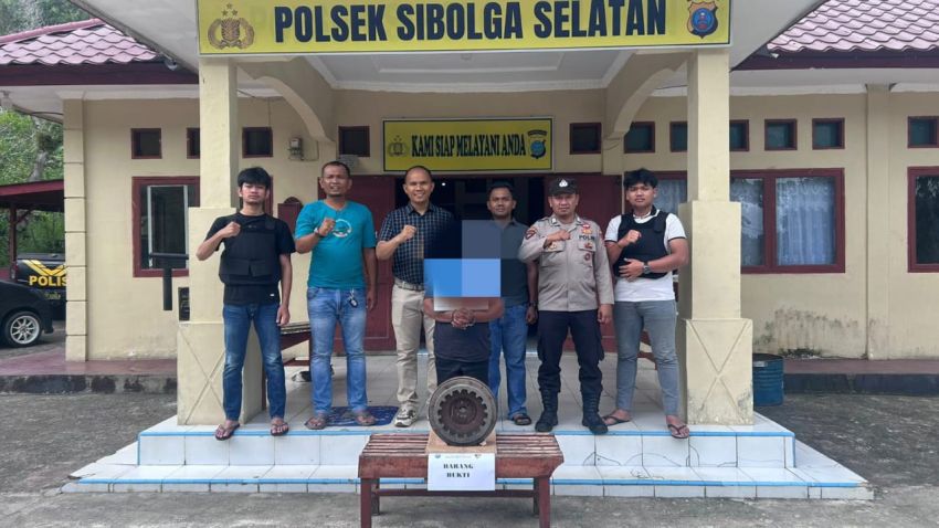 Maling Roda Angin Mesin Kapal di Gudang Jalan Merpati Sibolga Warga Setempat