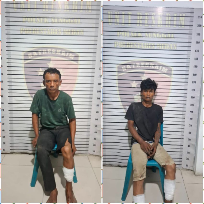 Polsek Sunggal Tembak 2 Perampok Calon Penumpang Bus