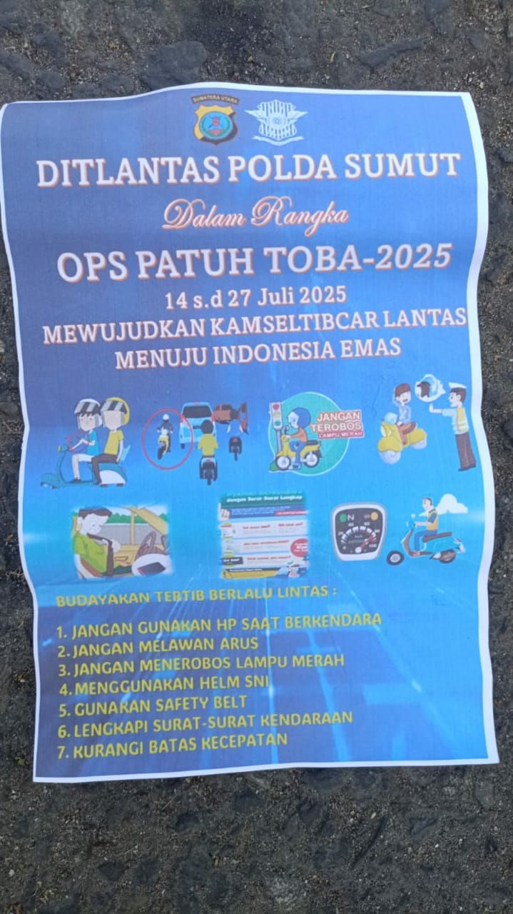 Polda Sumut Gencar Beri Penyuluhan dan Edukasi Terkait Operasi Patuh Toba 2025