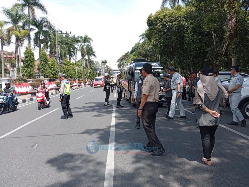 Razia Gabungan PKB di Pematangsiantar, Sejumlah Pengendara Panik hingga Terobos Petugas