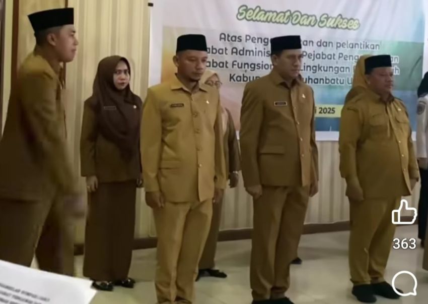 3 Kabag Baru Dilantik Bertepatan HUT ke-17 Kabupaten Labura