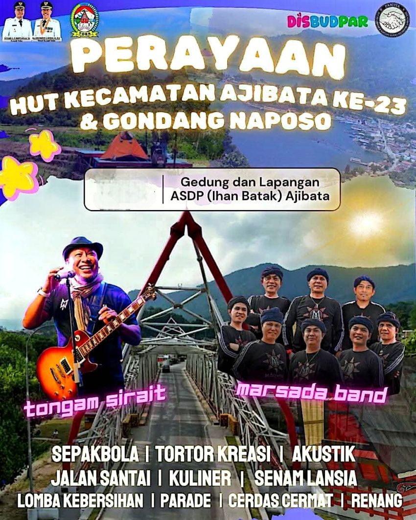 HUT Kecamatan Ajibata Dan Gondang Naposo 2025 dengan Nuansa Batak Toba