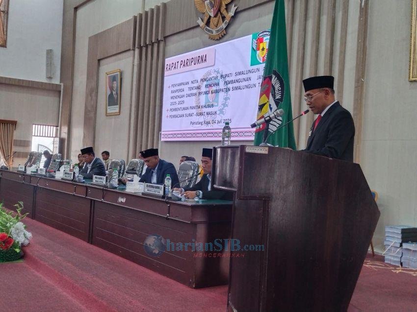 Bupati Simalungun Sampaikan Nota Pengantar RPJMD Tahun 2025-2029
