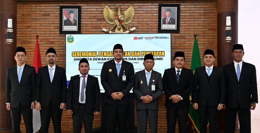 Bobby Nasution Lantik Direksi dan Komisaris Dua BUMD, Minta Buat Rencana Strategis Bisnis Tingkatkan PAD