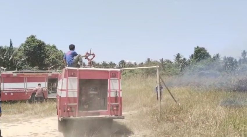 Lahan Kosong di Tanjungbalai Terbakar, Warga Sempat Panik