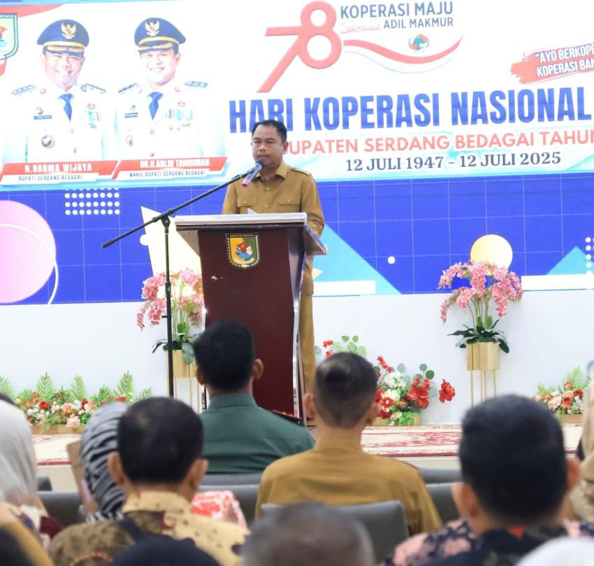 Peringatan Hari Koperasi ke-78, Bupati: 236 Koperasi Desa/Kelurahan di Sergai Terbentuk