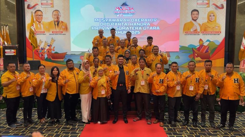 El Adrian Shah Terpilih Jadi Ketua DPD Partai Hanura Sumut Periode 2025-2030