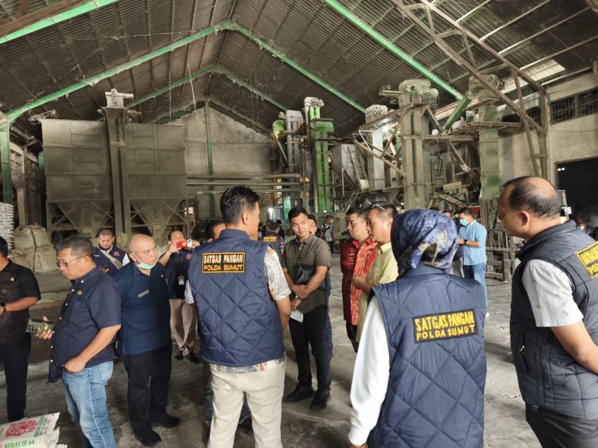 Awasi Mutu dan Harga Beras, Satgas Pangan Sumut Sidak Dua Kilang Padi di Deliserdang