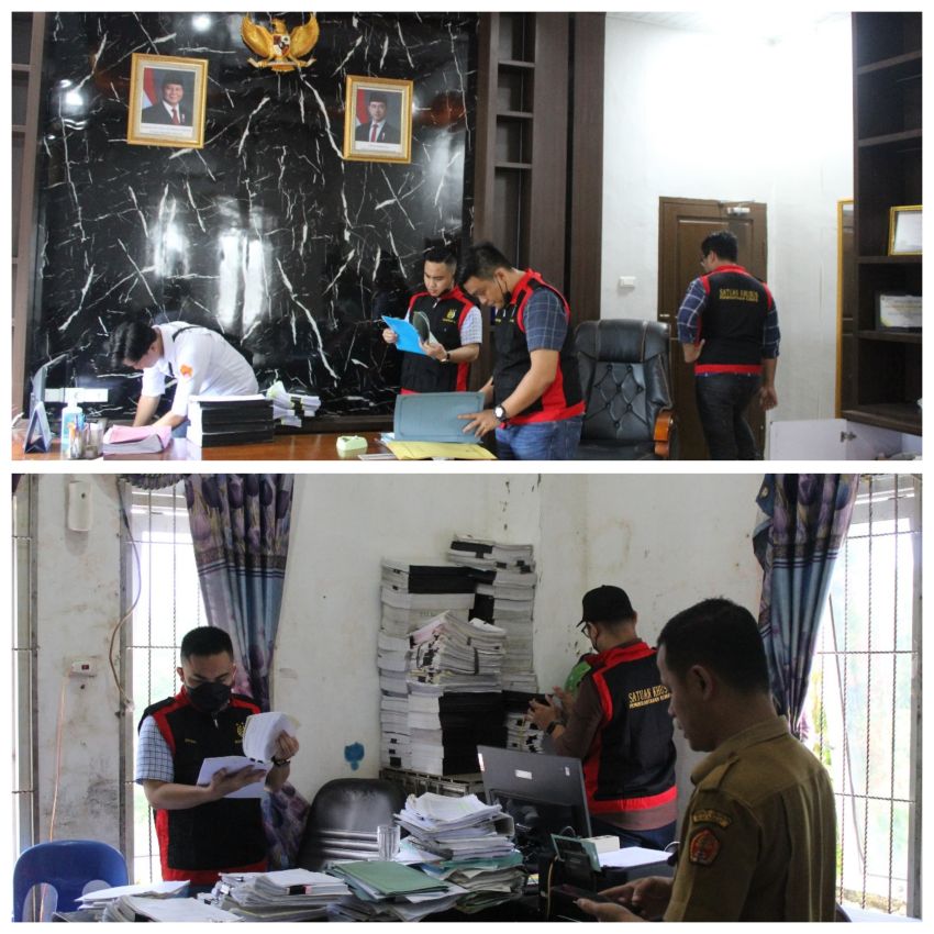 Tim Jaksa Kejari Gunungsitoli Geledah Ruangan Kadis, Sekdis dan Arsip Dinkes Nias Barat