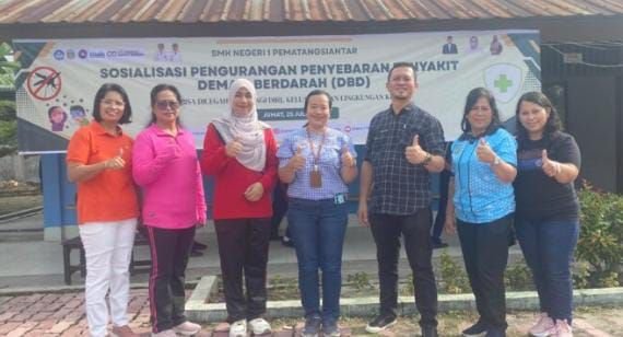 Gandeng UPTD Puskesmas Bane, SMKN 1 Pematangsiantar Gelar Sosialisasi Pengurangan Penyebaran DBD
