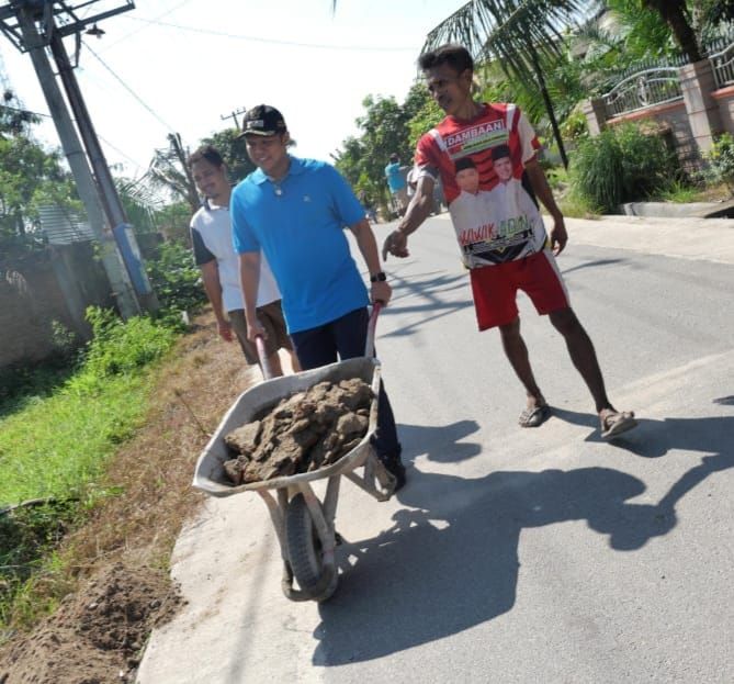 Ikut Gotong Royong, Wabup Ajak Masyarakat Galakkan 3 Pilar Utama Pembangunan