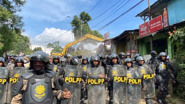 Polisi Serbu Kantor Satpol PP Gorontalo