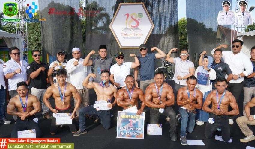 Bupati Cup Body Kontes Perdana Digelar, Bupati dan Wabup Palas Ajak Pemuda Aktif Berolahraga