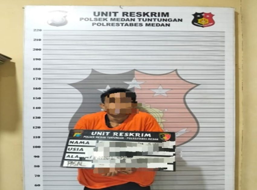 Residivis Curat Ditangkap Polsek Medan Tuntungan Usai Bobol Usaha Laundry