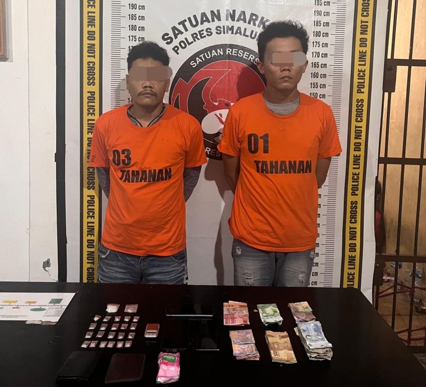 2 Warga Perumnas Batu VI Simalungun Ditangkap Polisi Terkait Narkoba