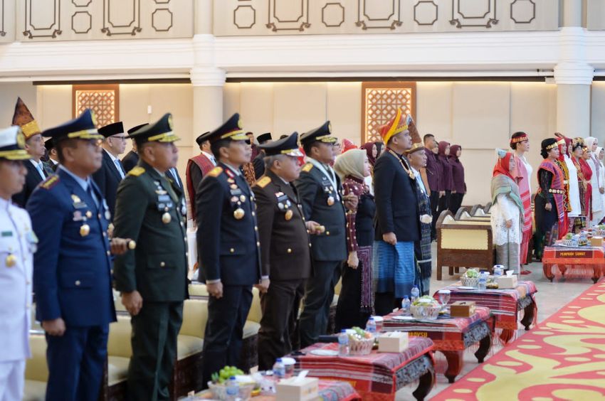 Bobby Nasution Bersama Forkopimda Ikuti Upacara Detik-detik Proklamasi di Istana Negara