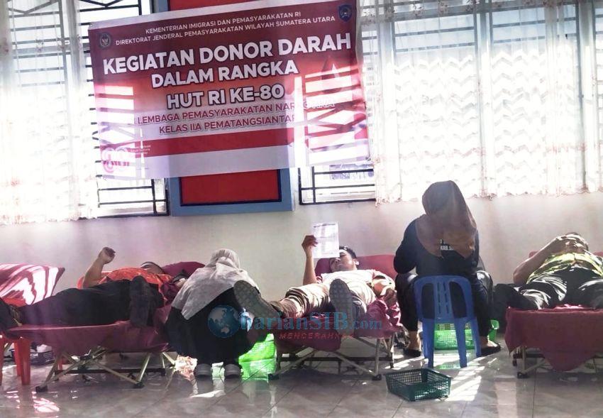 Peduli Kemanusiaan, Lapas Narkotika Pematangsiantar Gelar Donor Darah