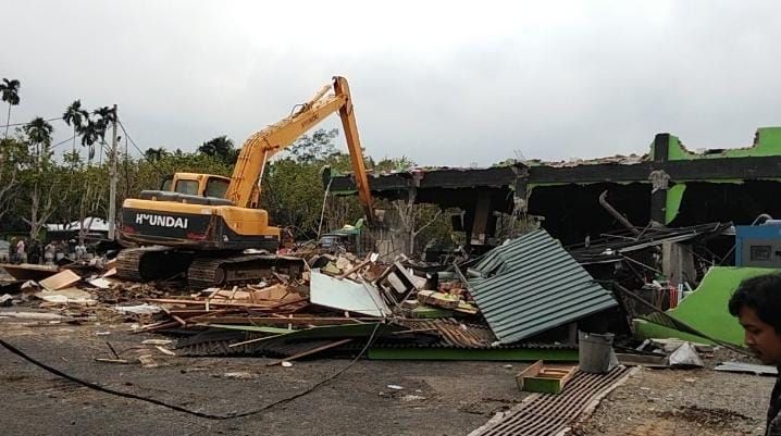 Lagi, Tim Gabungan Bongkar Bangunan Diskotik CDI di Kutalimbaru