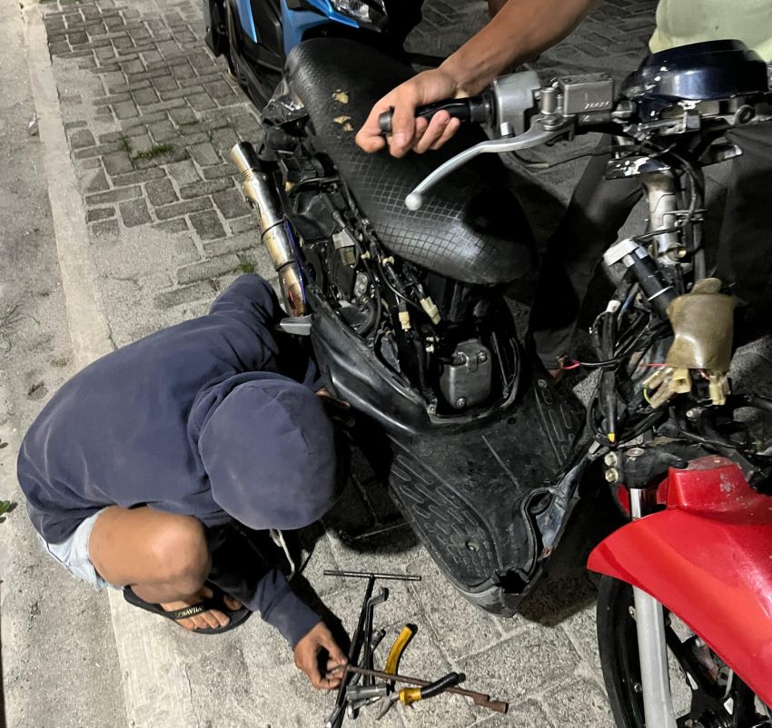 4 Sepeda Motor Knalpot Brong Ditindak Timsus Polres Pematangsiantar