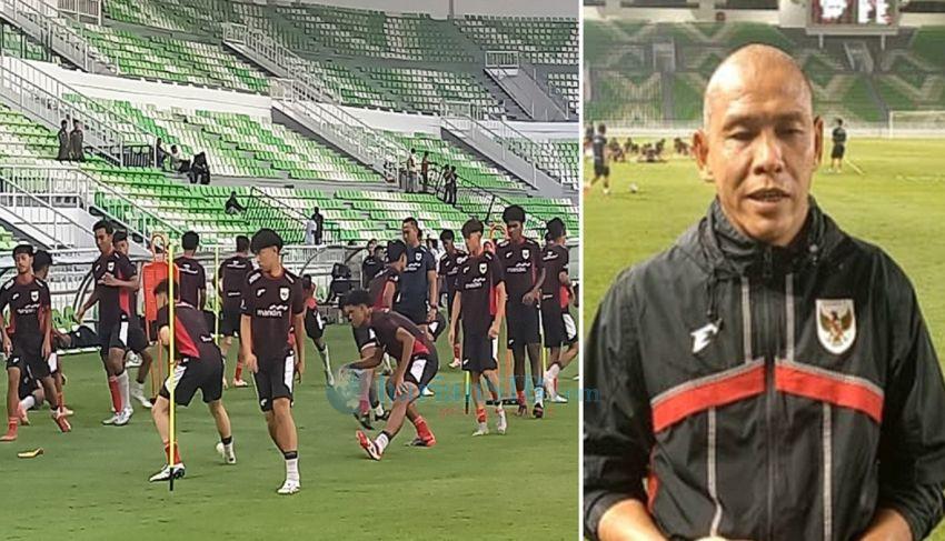 Persiapan Piala Kemerdekaan, Timnas U-17 Latihan di Stadion Utama Sumut di Batangkuis