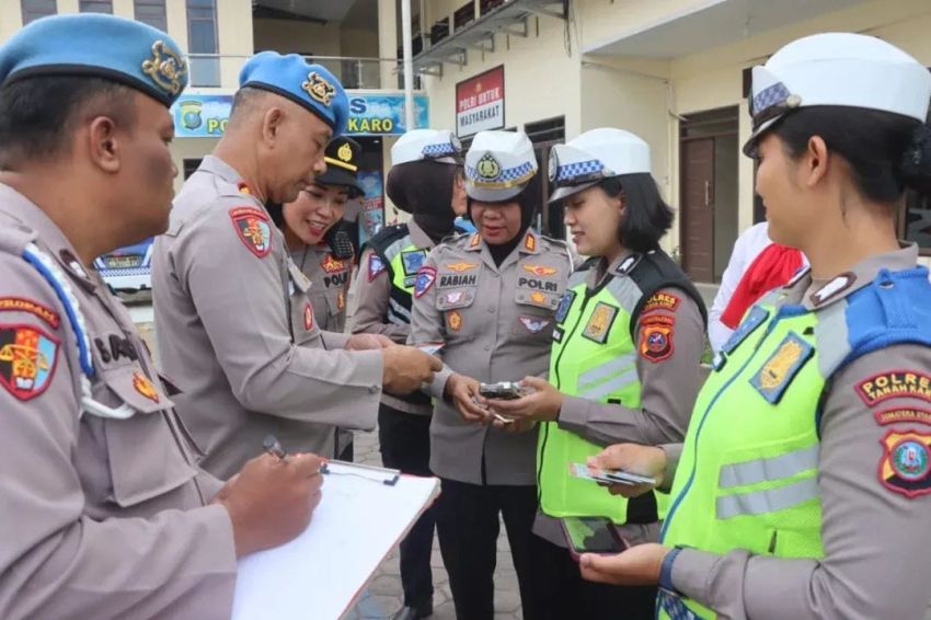 Sambut Hari Jadi ke-77 Polwan, Polres Tanah Karo Gelar Pekan Disiplin