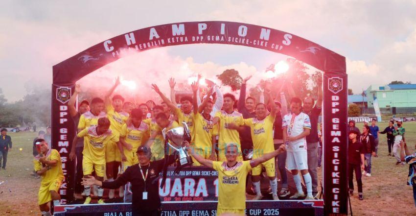 Lae Hole FC Juara Piala Ketua DPP Gema Sicike - Cike Cup 2025