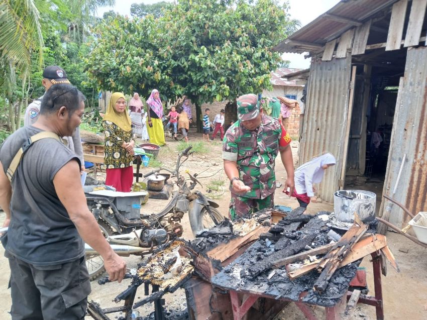 1 Rumah di Pulo Banjar Simalungun Terbakar Saat Ditinggal Penghuninya