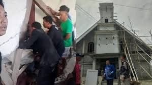 Gempa M 6,0 Guncang Poso di HUT ke-80 RI, Gereja Ambruk Saat Ibadah, 12 Jemaat Terluka