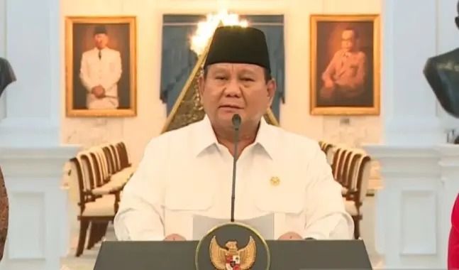 Didampingi Sejumlah Ketum Partai, Prabowo Umumkan Tunjangan Anggota DPR Dicabut