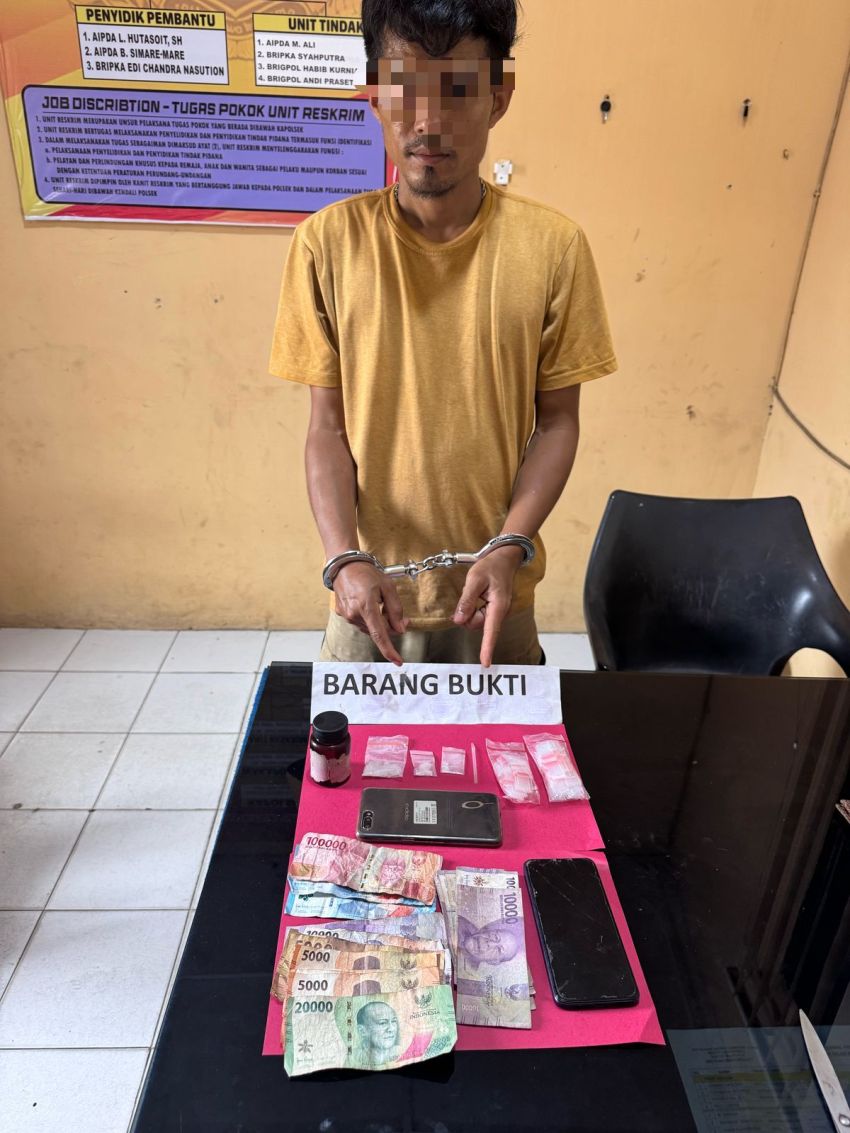 Polsek Bilah Hilir Tangkap Pengedar Narkoba