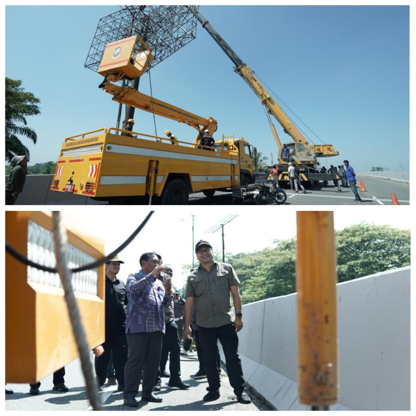 Tegas! Bupati Deliserdang Bongkar Billboard Ilegal di Jalan Arteri Kualanamu