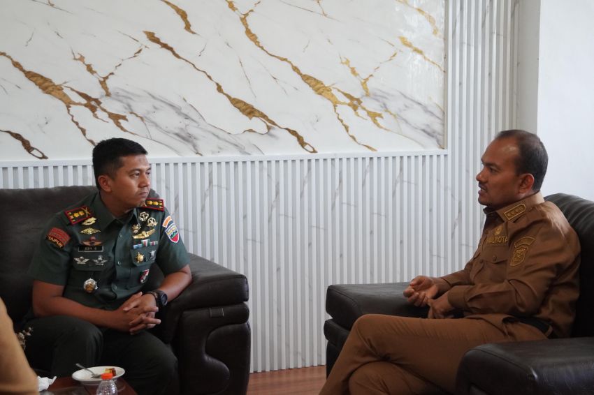 Perkuat Sinergitas, Wali Kota Tanjungbalai Terima Kunjungan Silaturahmi Dandim 0208/AS