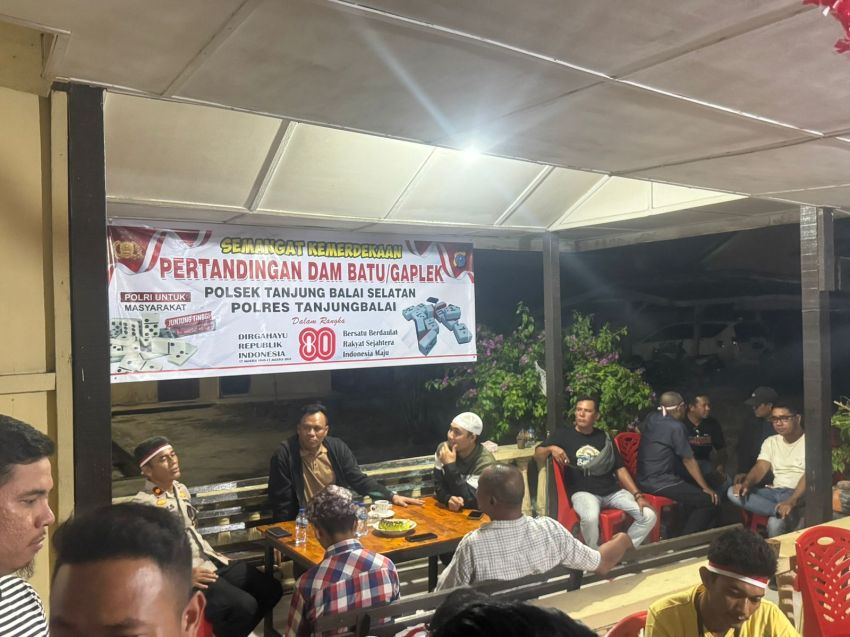 Meriahkan HUT Ke-80 RI, Polres Tanjungbalai Gelar Turnamen Dam Batu