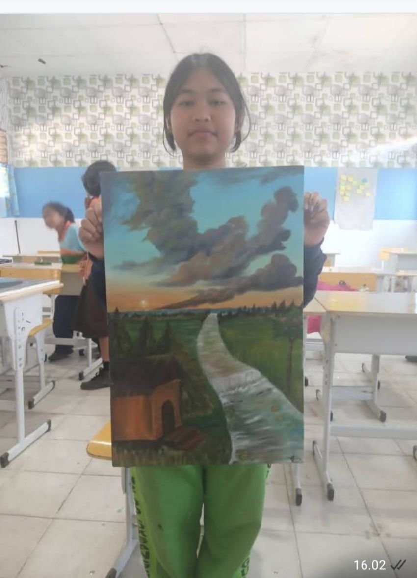 UPT SMP 2 Pasaribu Gelar Lomba Melukis dan Debat Bahasa Inggris