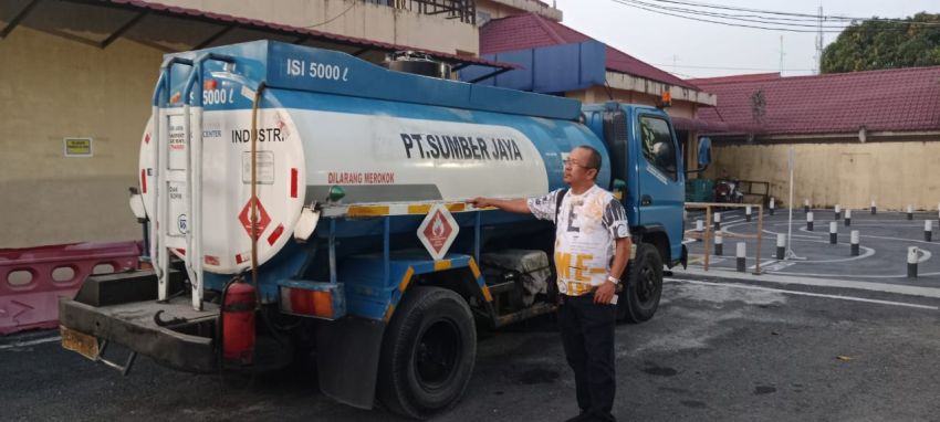 Truk Tangki Bermuatan BBM Solar Diduga Ilegal Kembali Diamankan di Tanjungbalai
