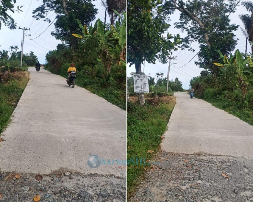 Pemerintah Nagori Bah Sampuran Bangun Rabat Beton Rp 125 Juta dari DD 2025