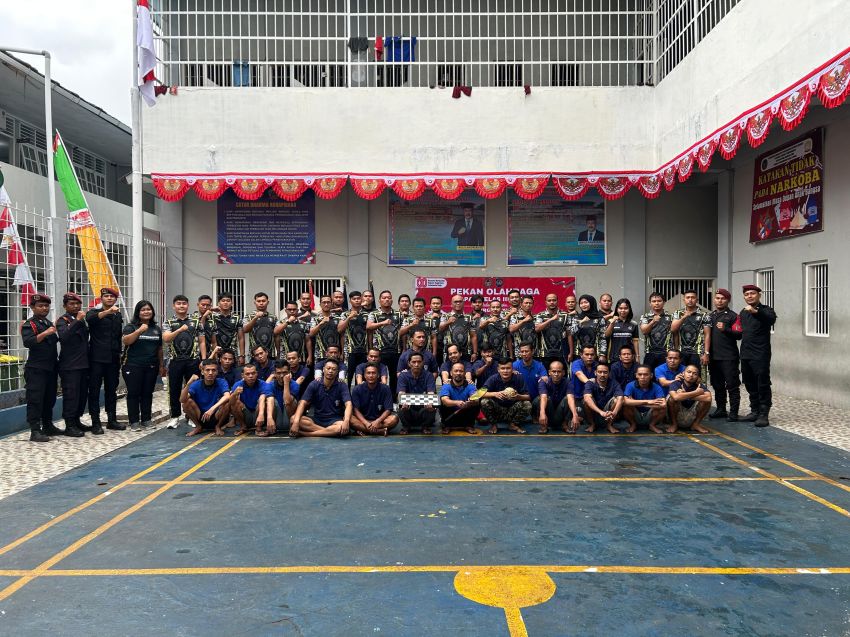 Lapas Barus Gelar Pekan Olahraga Sambut HUT ke-80 Kemerdekaan RI