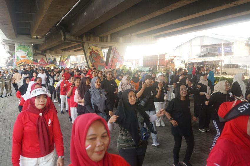Senam Germas di Medan, Rico Waas Apresiasi Antusiasme Masyarakat
