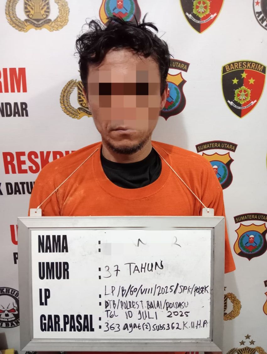 Gasak 5 Tabung Gas Elpiji, Polsek Datuk Bandar Ciduk Pelaku