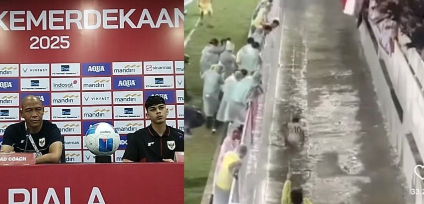 Mierza Nyungsep ke Parit Usai Cetak Gol, Pelatih Nova Ungkap Kondisi Pemain