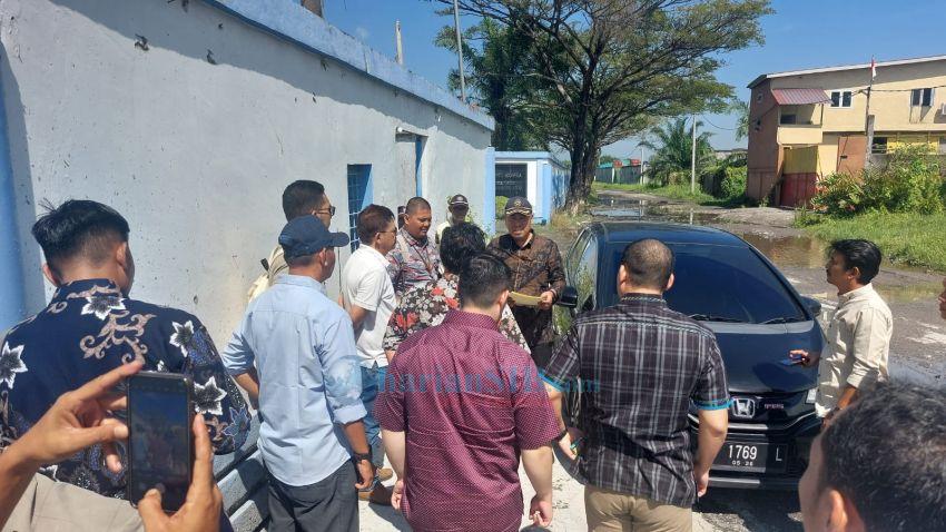 Hakim PN Medan Cek Batas Tanah Sengketa PT Jaya Beton Indonesia