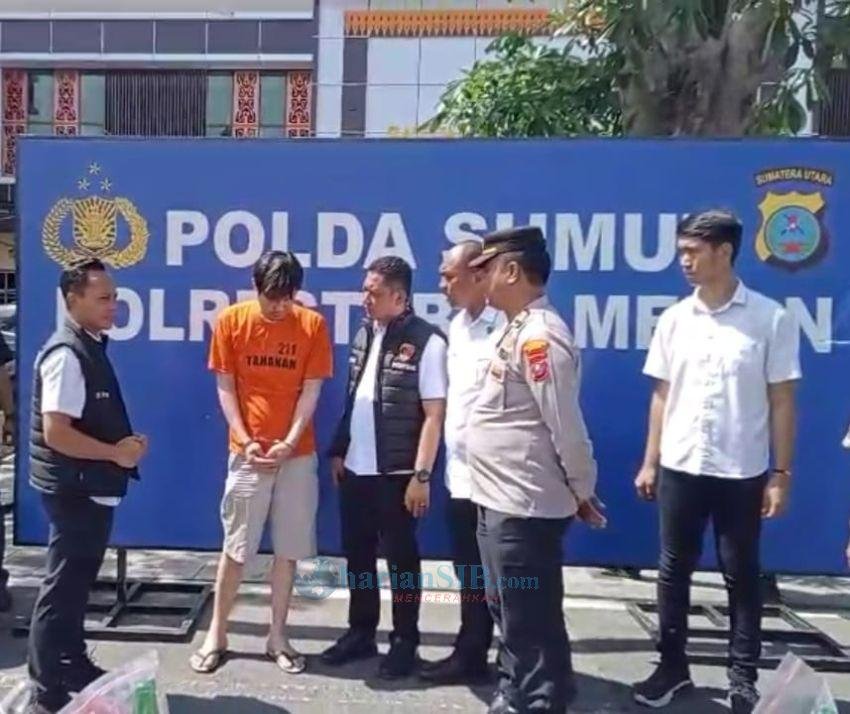 Sekap dan Aniaya Pacarnya Hingga Tewas, Seorang Pria Diringkus Polrestabes Medan