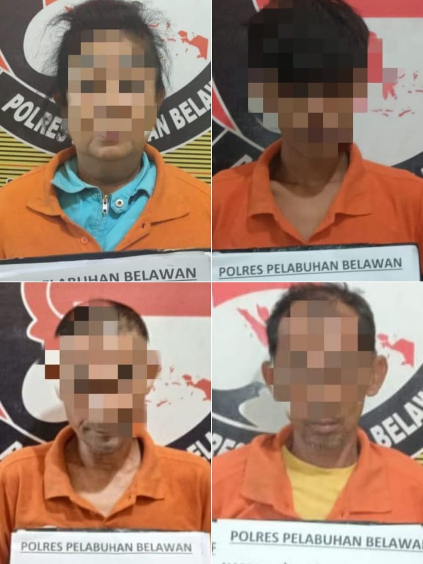 Polres Belawan Tangkap 3 Pengedar Sabu di Kelurahan Martubung