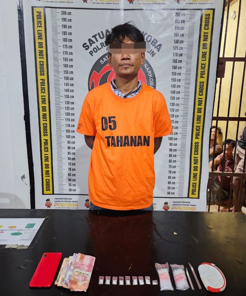 Simpan Sabu dalam Dompet, Seorang Warga Gunung Maligas Simalungun Ditangkap