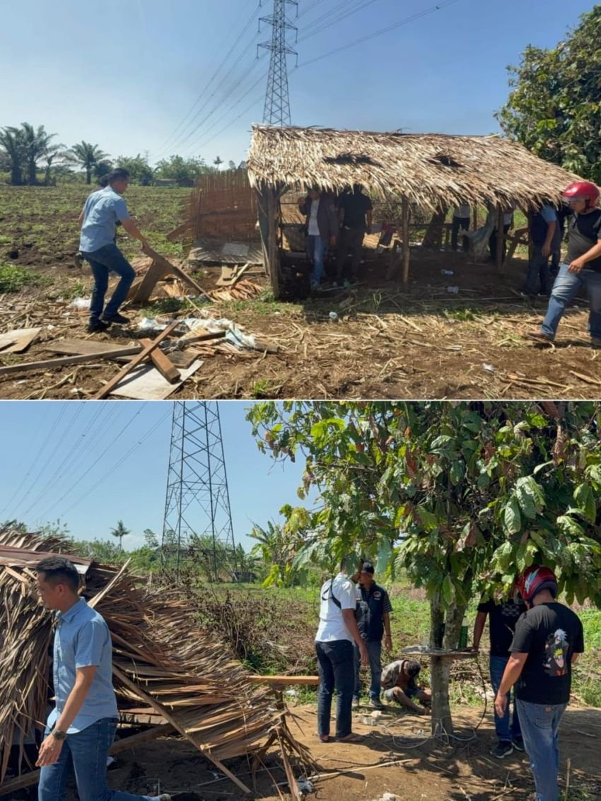 Polres Binjai Gerebek dan Musnahkan Barak Narkoba di Binjai Timur